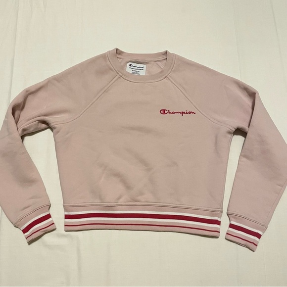 Champion Cropped Sweatshirt Women's Size XS Sweater - Picture 1 of 16